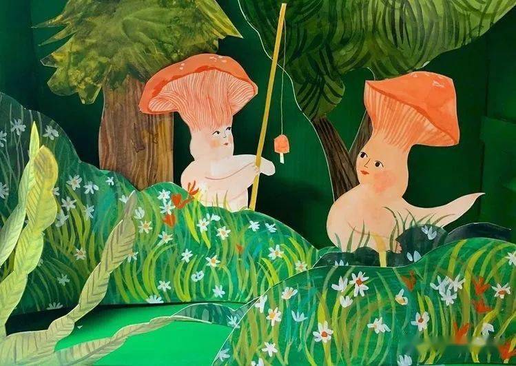 20张绿色系儿童插画带你走进孩子眼中的童真世界