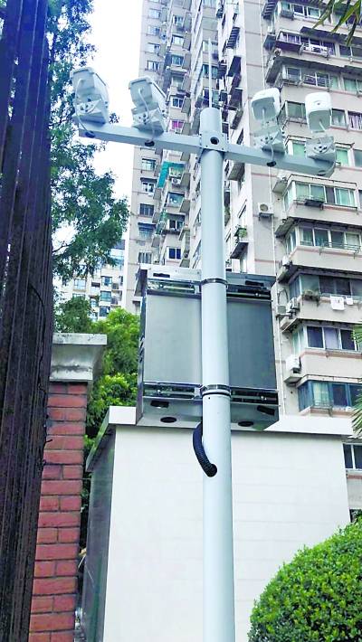 4k超高清摄像 小区架设"天眼"全天候监控高空抛物_曹杨