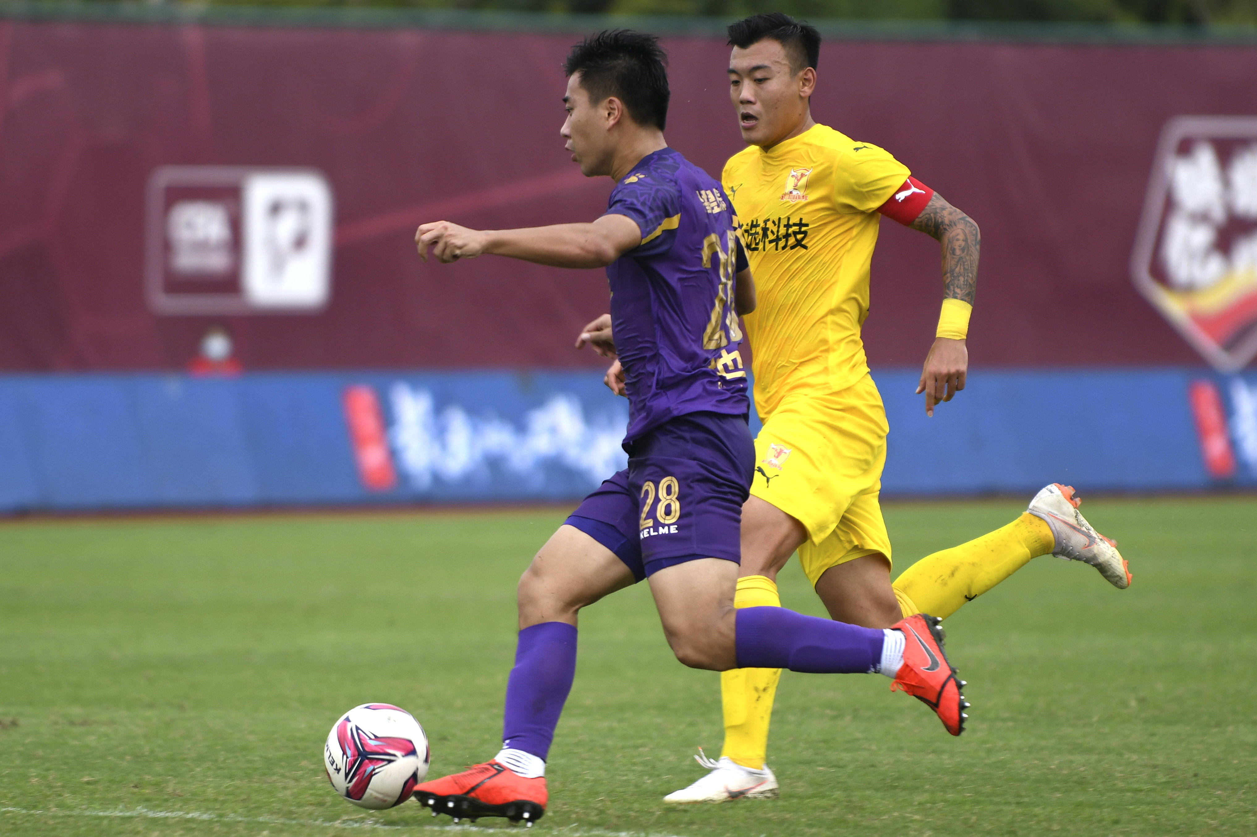 足球中甲黑龙江fc队对阵四川优必选队