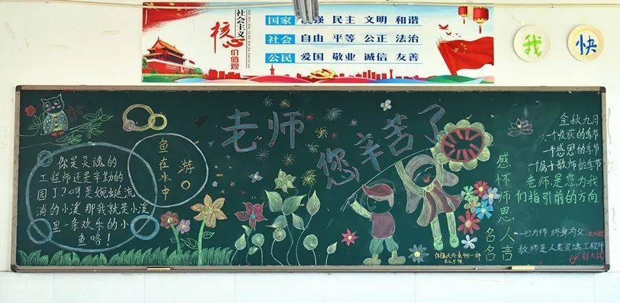 品味幸福 感悟成长丨第一届班主任节之缤纷板报营氛围,主题班会诉衷肠