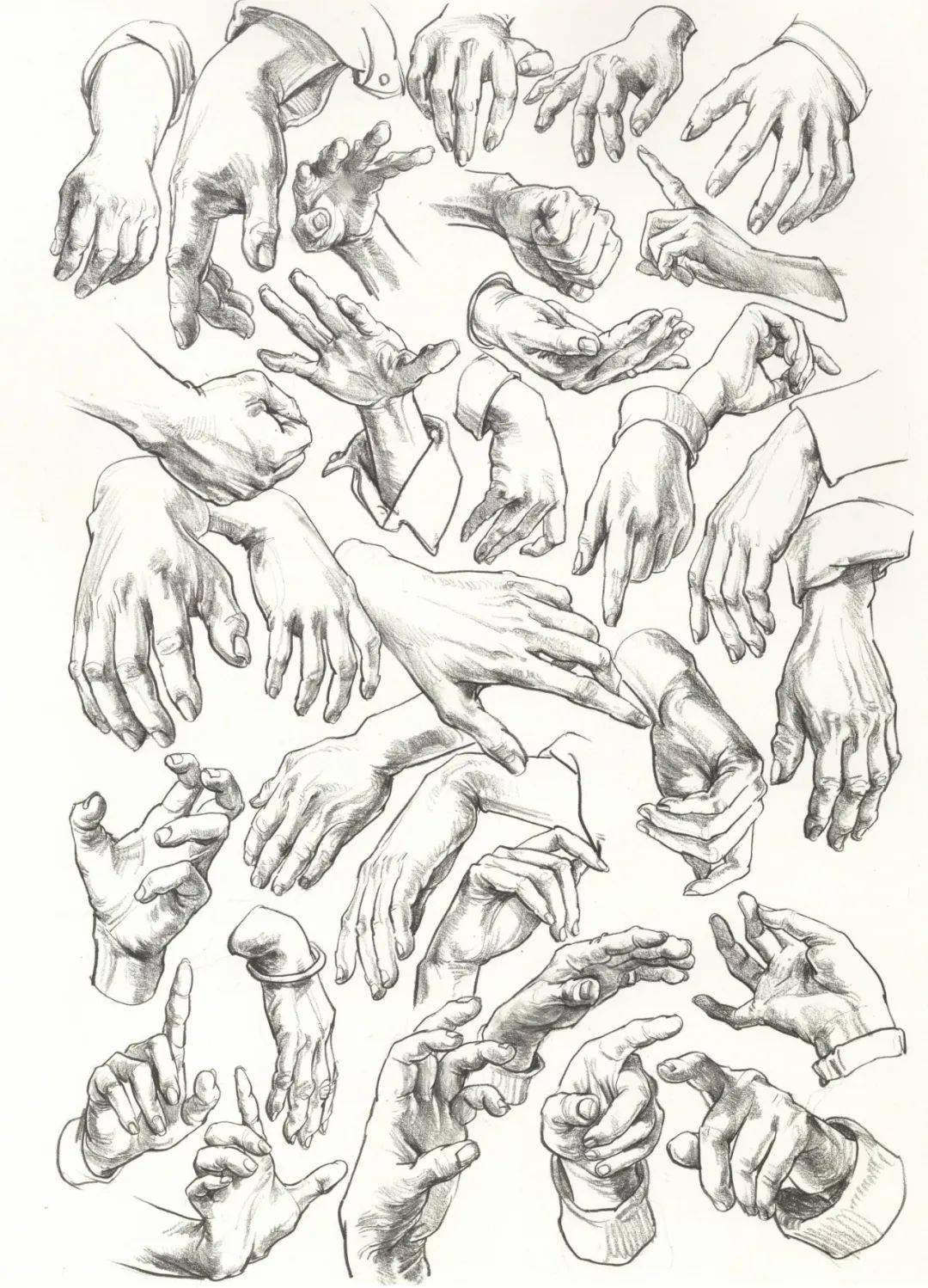 超强干货丨速写中手部可是重要得分点画不好就剁手