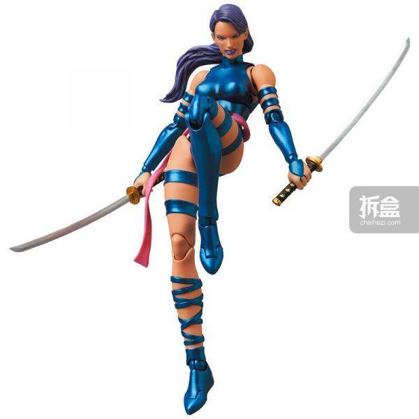 mafex漫威x战警漫画版灵蝶psylocke可动人偶