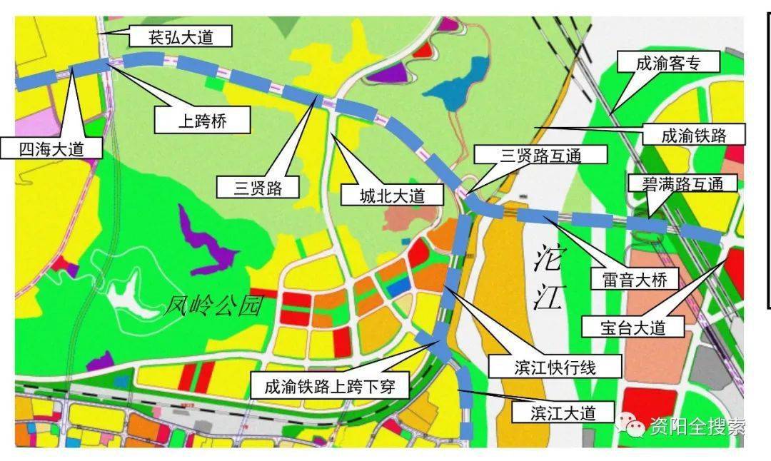 最新消息資陽三賢路及雷音大橋建設項目規劃公示