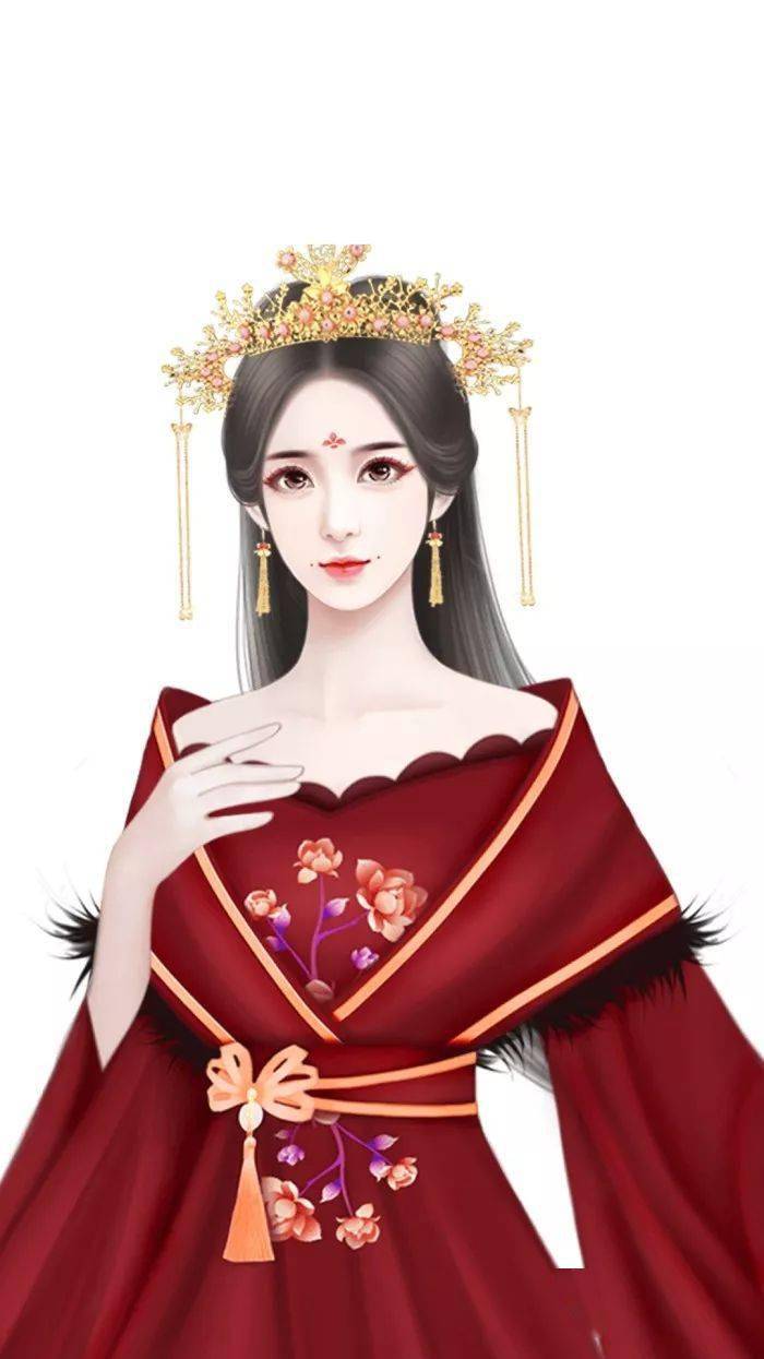 最美古风一抹胭脂色半面桃花妆