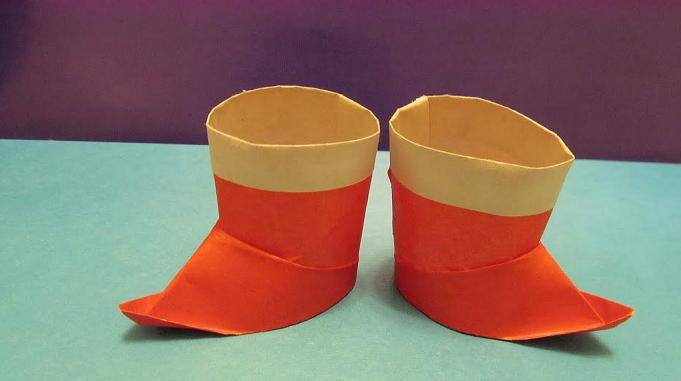 宝宝学折纸:教你做精致的折纸靴子,大家看了都说简单又漂亮