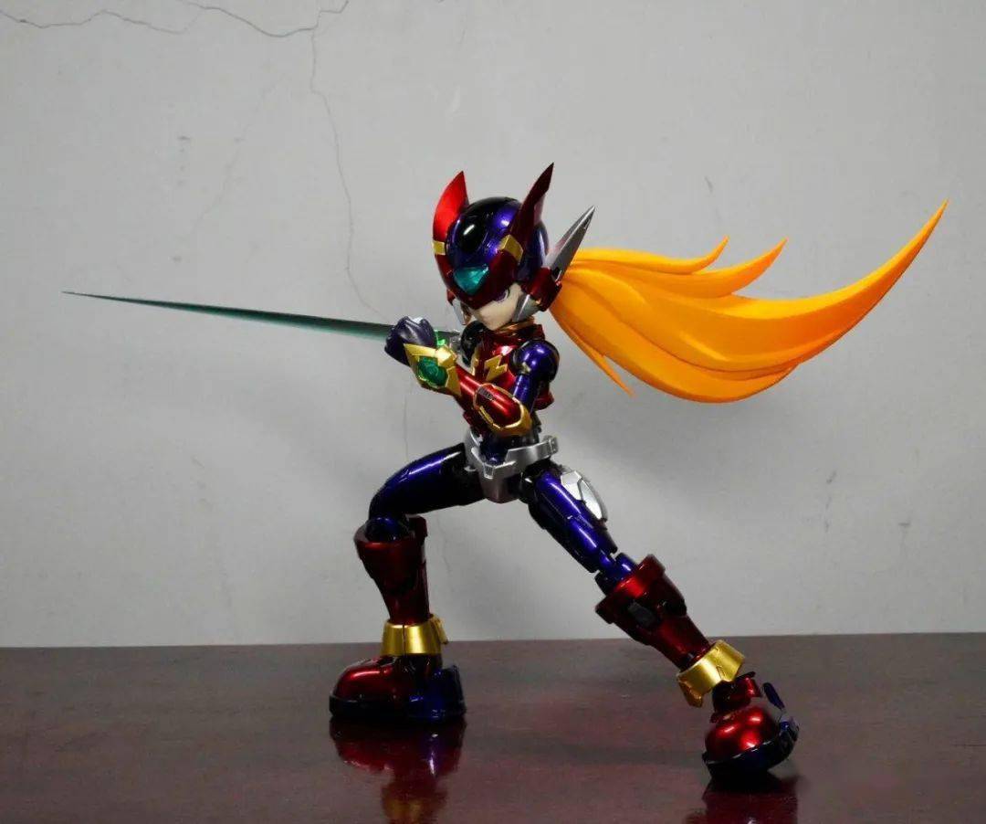 阿莫御模道zero洛克人伪电镀效果制作