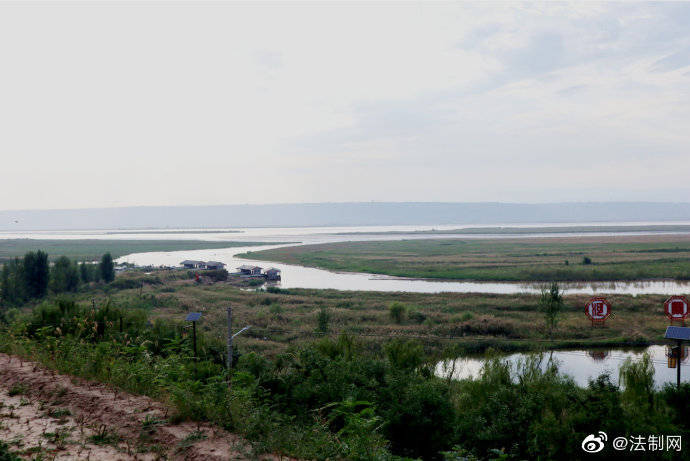 山西万荣一泓清水入黄河幸福汾河漾碧波