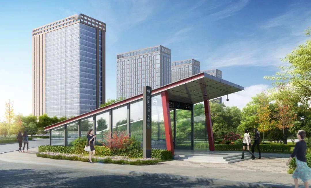 南通地铁1号线各车站出入口效果图来了快看看离你最近车站吧