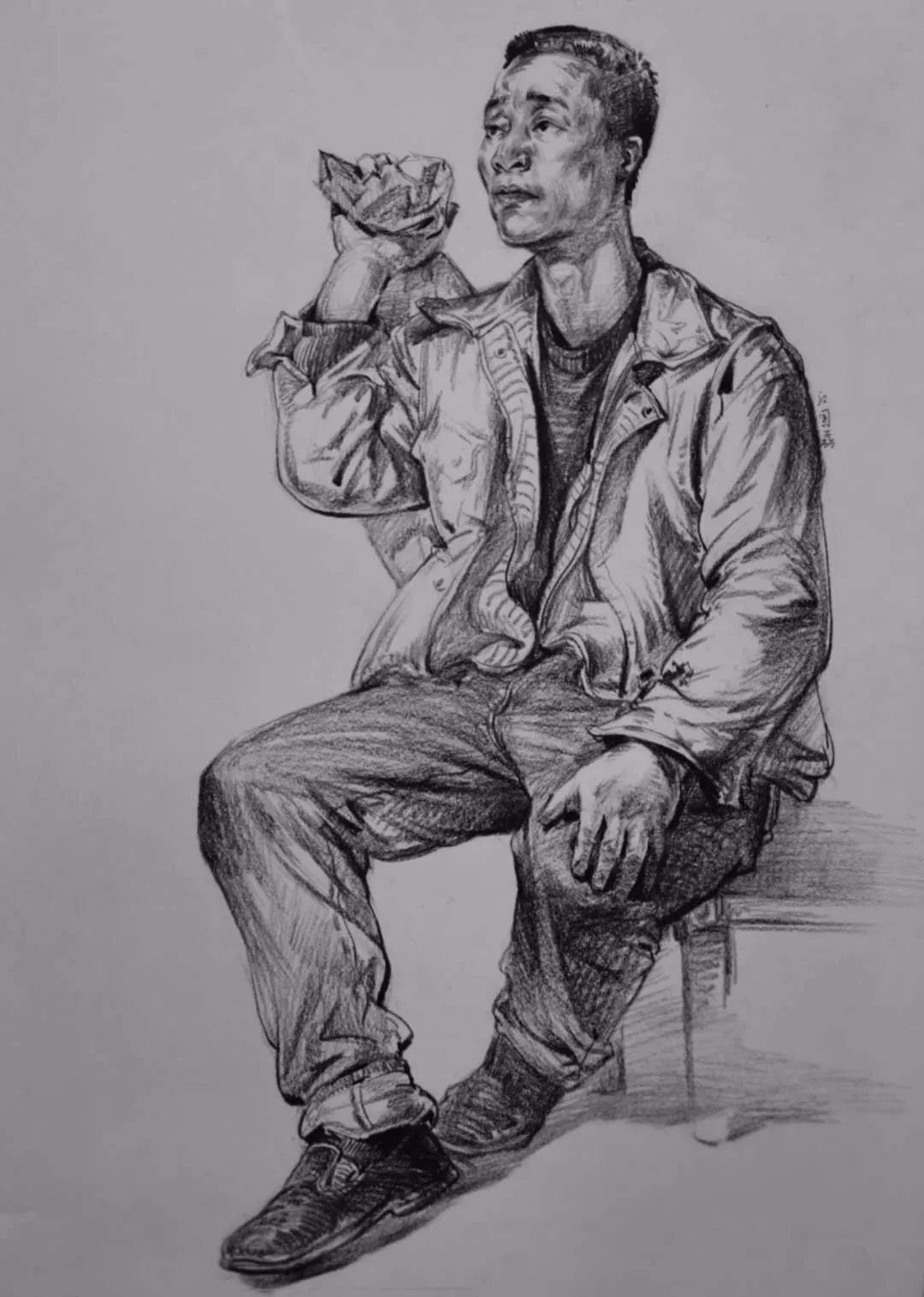 鉴赏欢畅淋漓的线条艺术江国磊速写