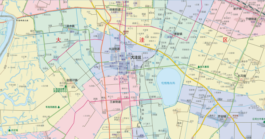 盘锦市地图全图 放大图片