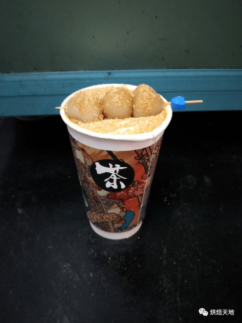 白玉厚制浆撞茶半仙豆夫同款白玉丸子豆乳奶盖茶