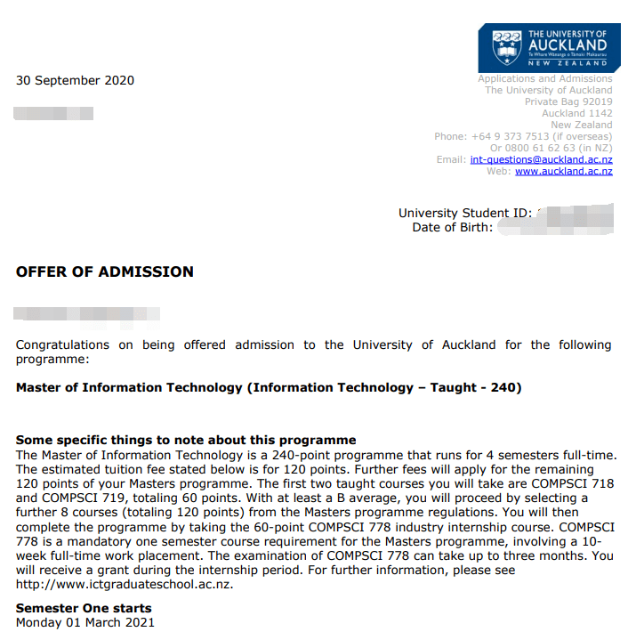 【案例分享】奥克兰大学信息技术专业offer一枚_手机搜狐网