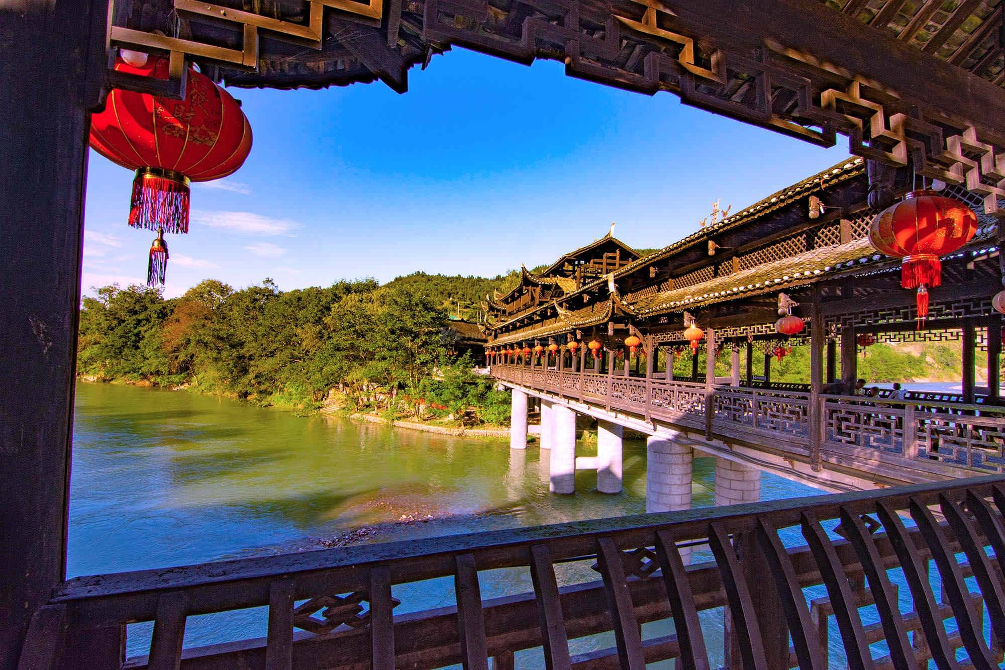 藏在深山的世界最长风雨桥:不是山水画,却是山水