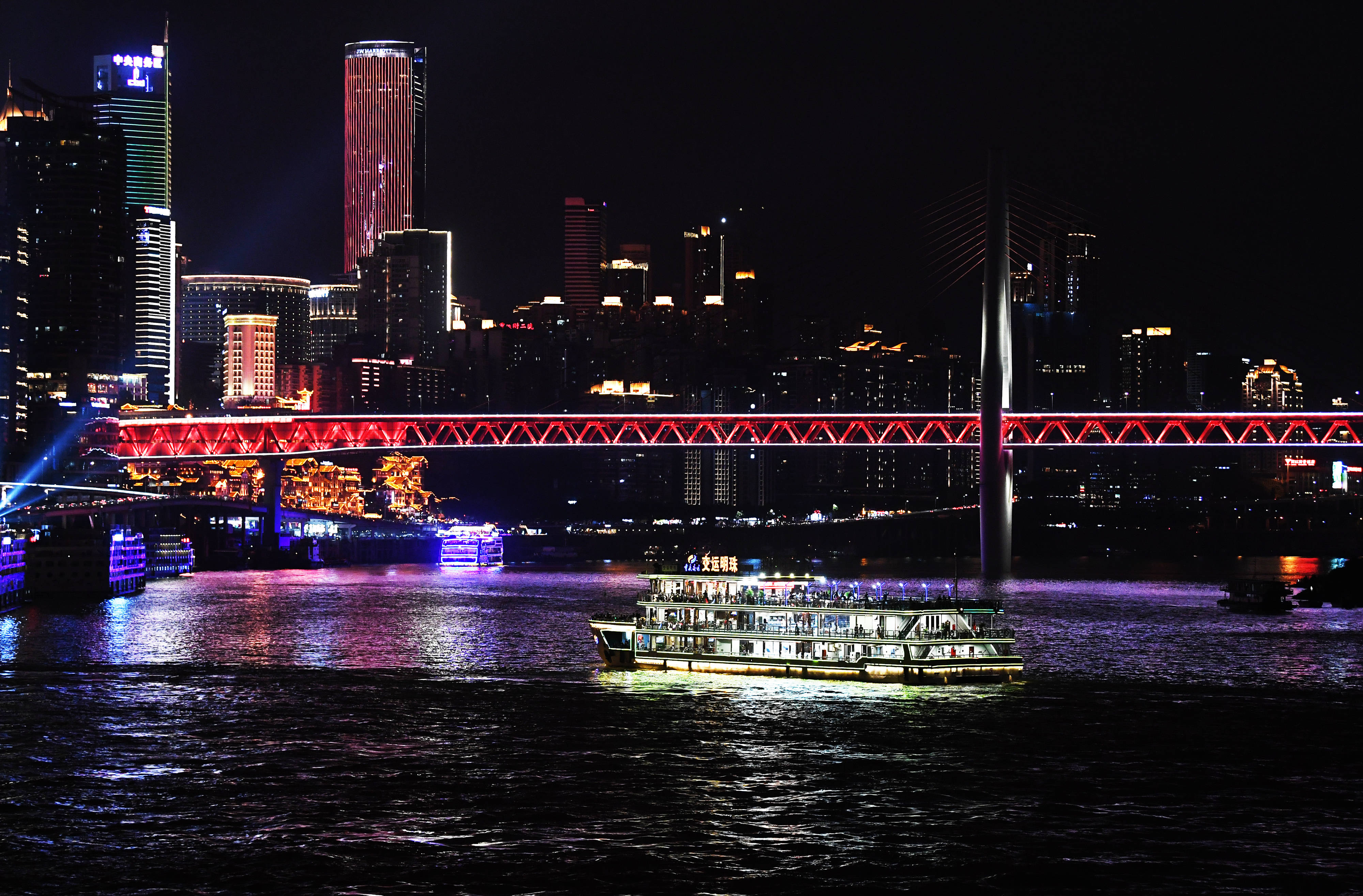 两江四湖日月湾码头图片