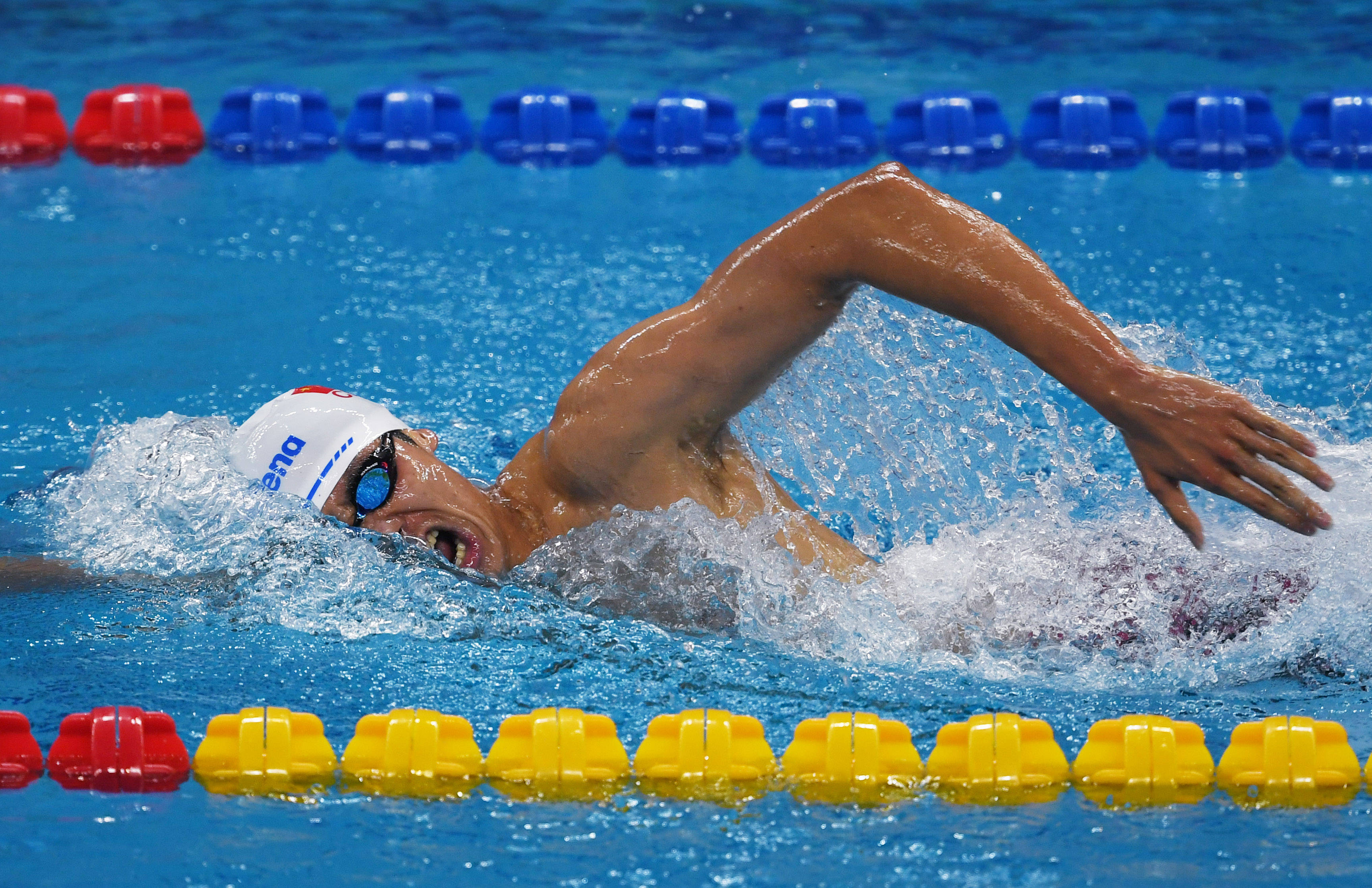 的2020年全国游泳冠军赛暨东京奥运会达标赛男子1500米自由泳决赛中