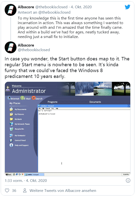 Windows XP泄露代码中的一些隐藏功能和趣味细节