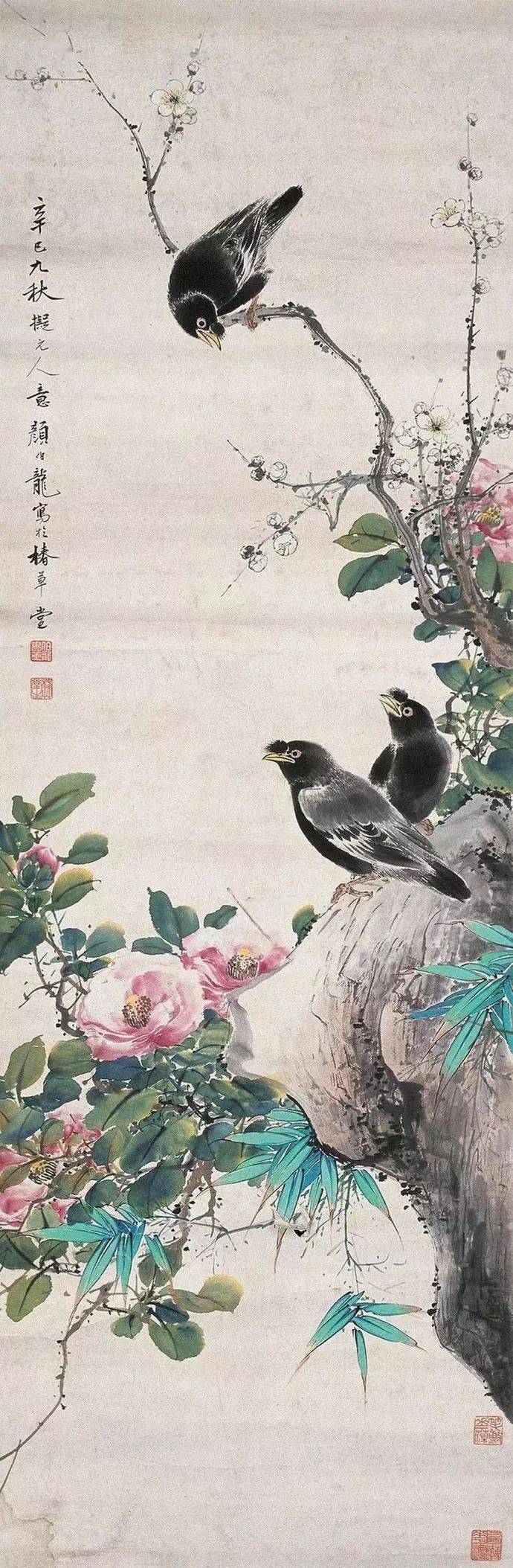 颜伯龙——颜氏"兼工代写"花鸟100幅