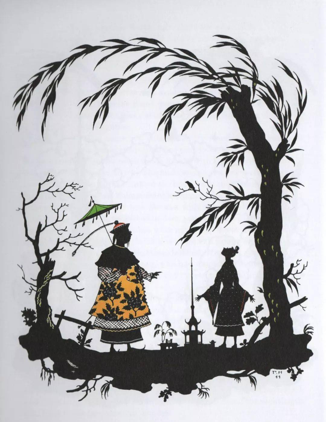 《国王与夜莺》插画家heorhiy narbut   乌克兰, 1912