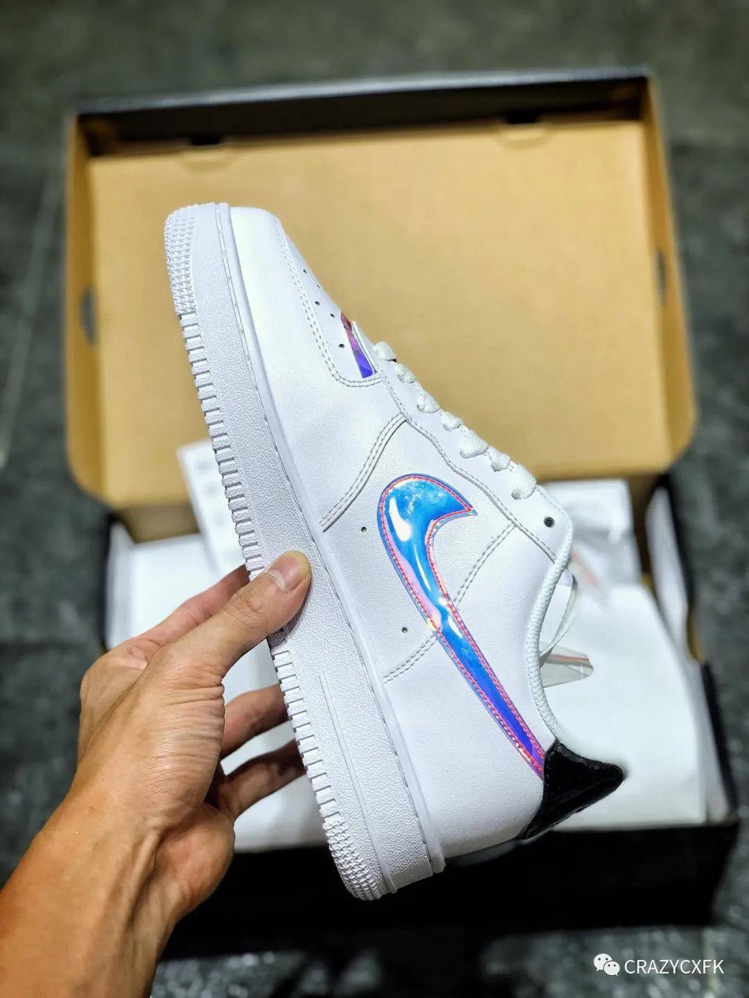 耐克炫彩镭射魔术贴 air force 1 good game lol 英雄联盟 s10 空军