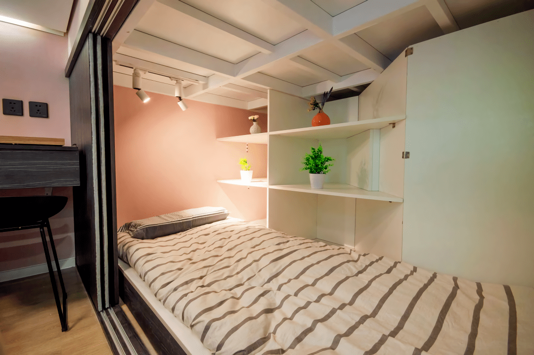 北京夫妻40㎡小蜗居 改造后一房变四房 榨干每1㎡空间