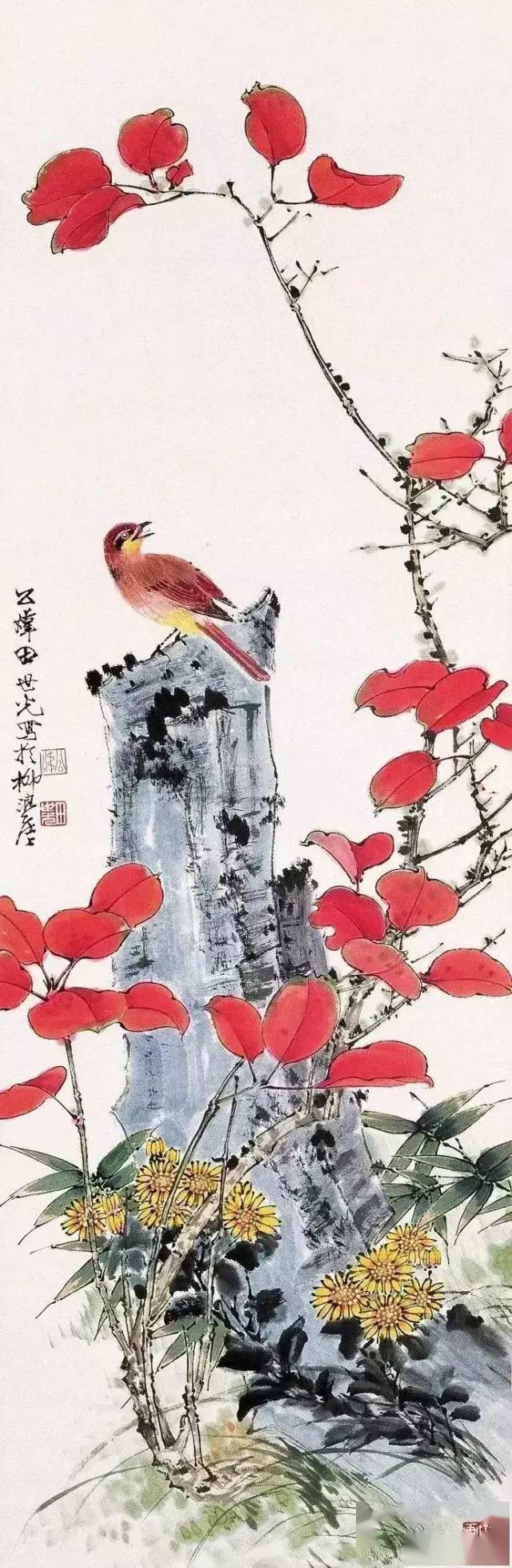 田世光花鸟画中的秋天太美啦
