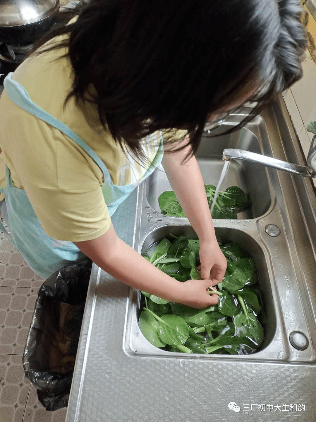 三厂初中国庆假期劳动实践活动掠影