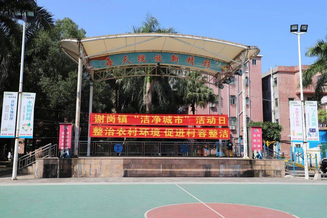 10月12日,谢岗镇在大龙村举行 10月份"洁净城市活动日"活动,各村