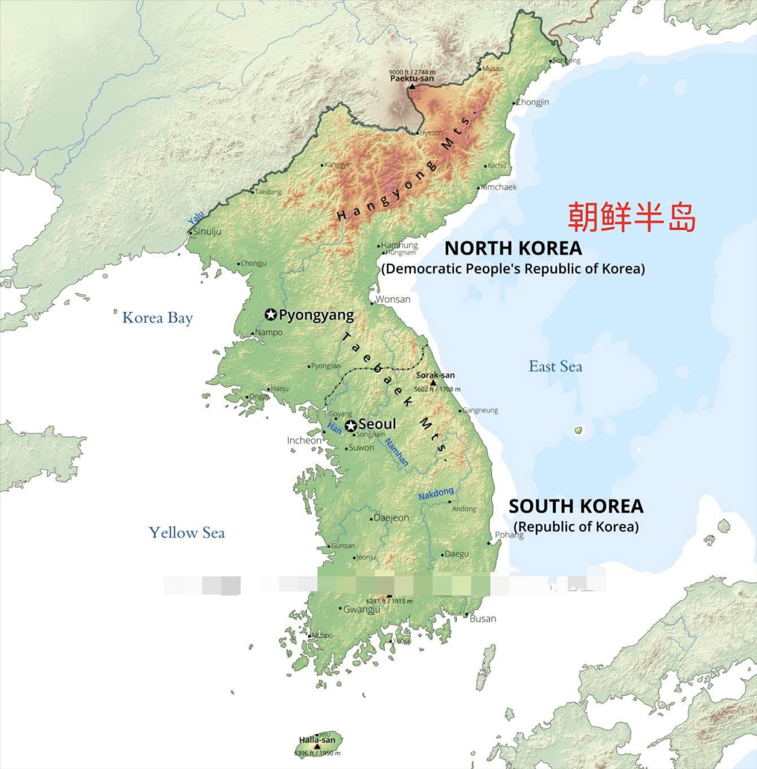 朝鲜水系图图片