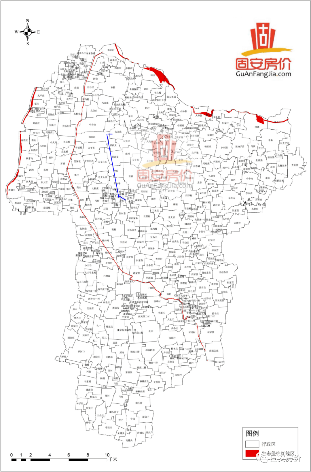固安尾号限行区域地图图片