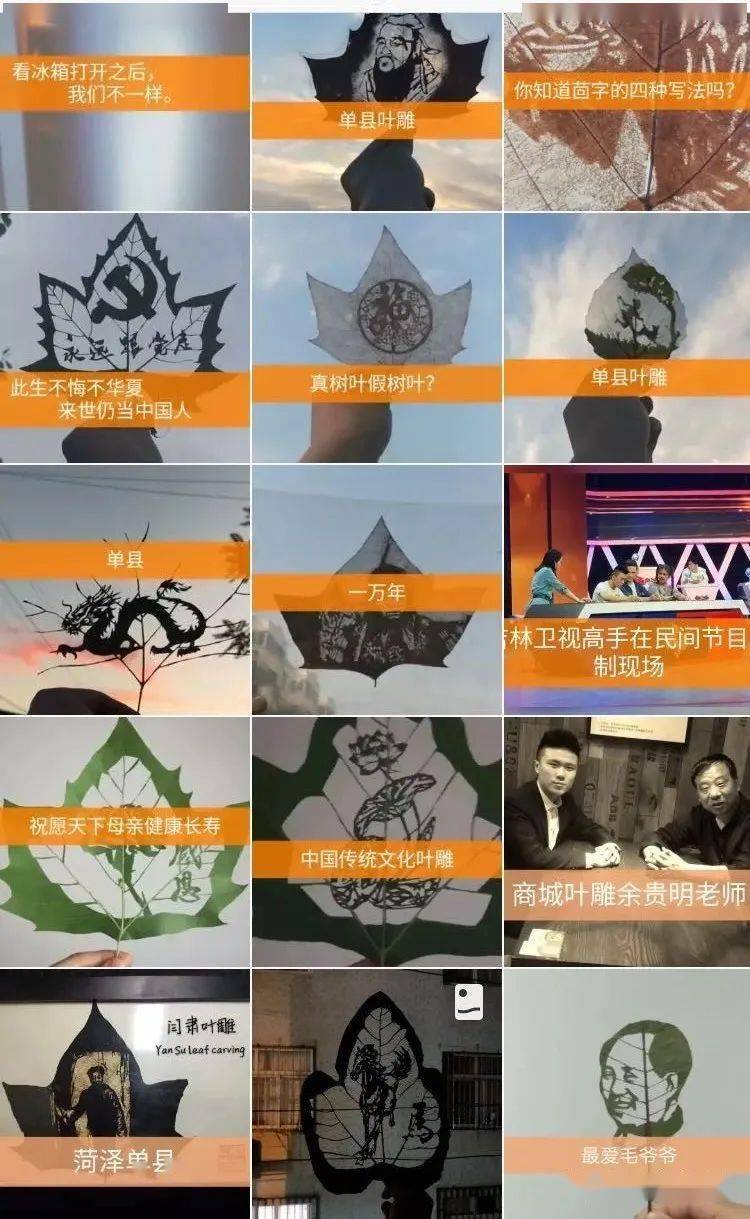 非单县非物质文化遗产叶雕:树叶脉络间 镂刻大世界-搜狐大视野-搜狐新闻