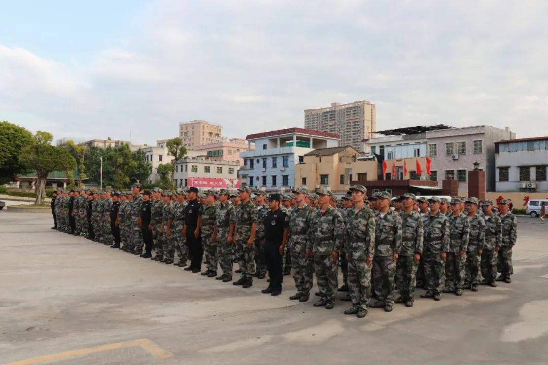 碣石镇组织首批村级联防队员进行集中训练