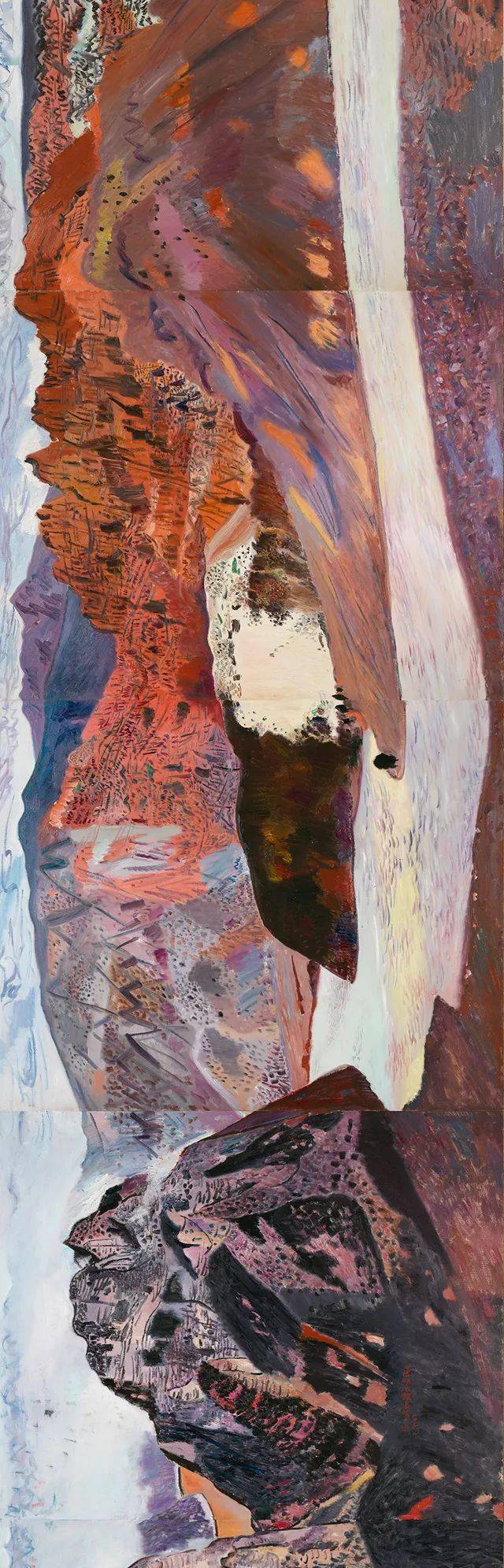 黄河魂赤子心王克举百米油画长卷展作品欣赏