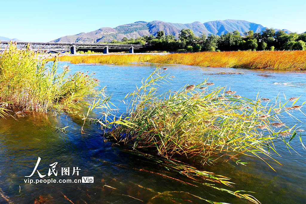 北京:永定河秋季補水現碧波盪漾生態美景