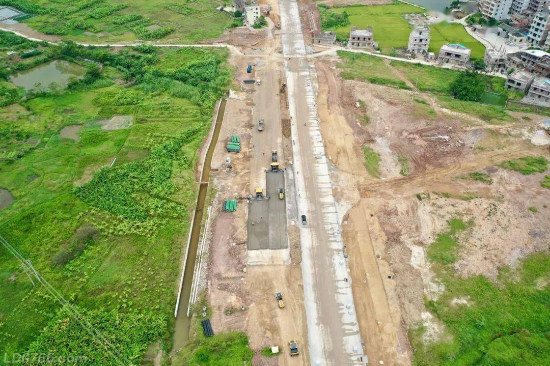 来!带你从上帝视觉俯瞰罗定环市南路建设进展