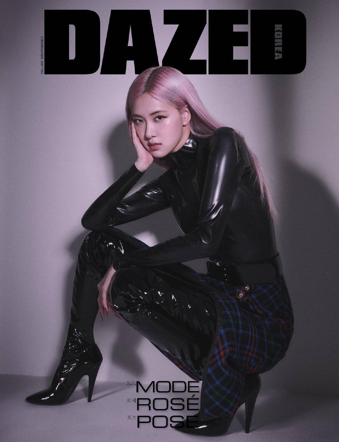 blackpink rose《dazed korea》11月刊封面画报大片释出