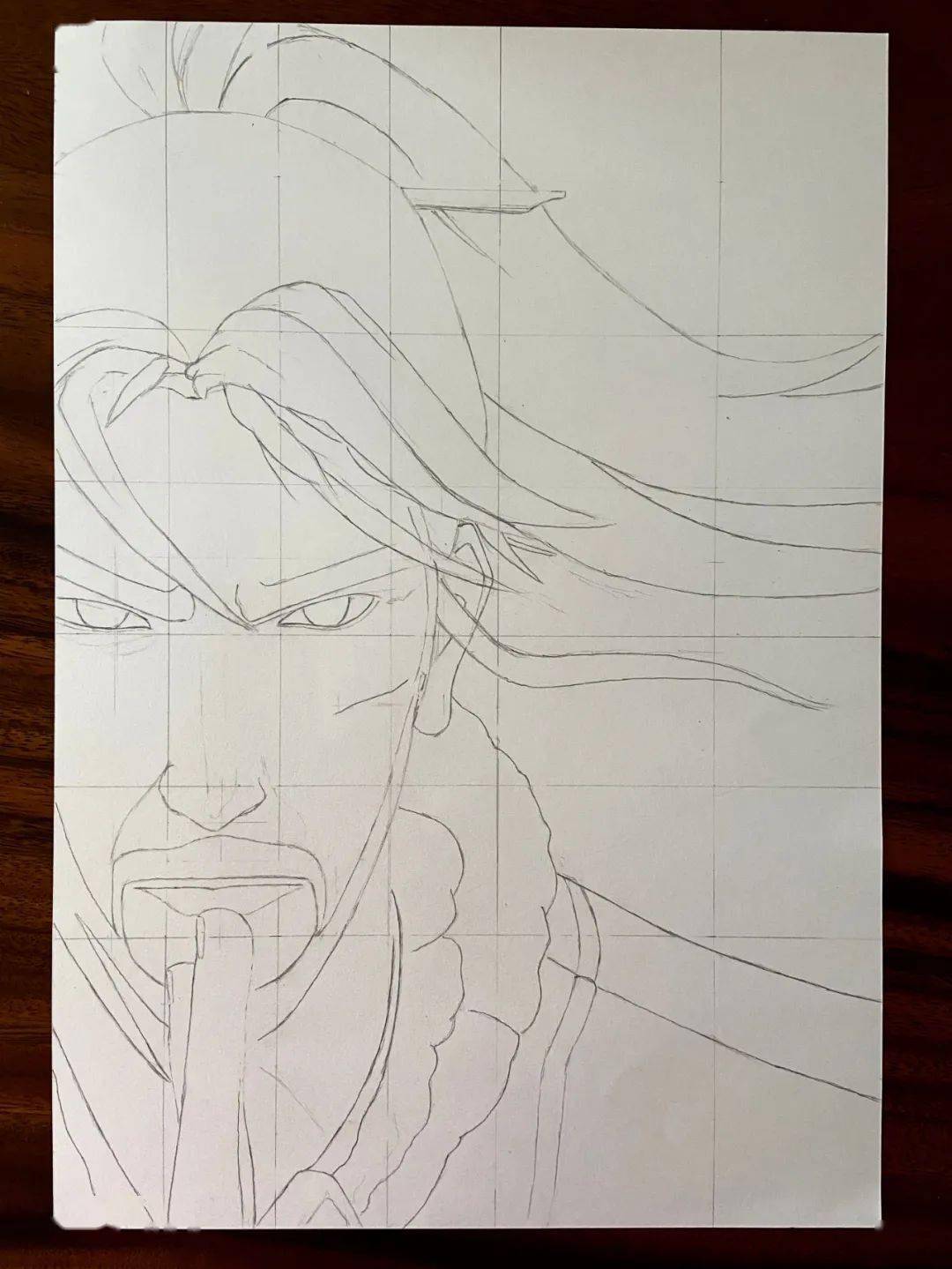 古风彩铅画图文教程 | 姜子牙_脸颊