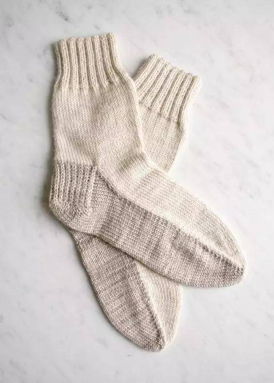 手工织袜子的花样织法图片