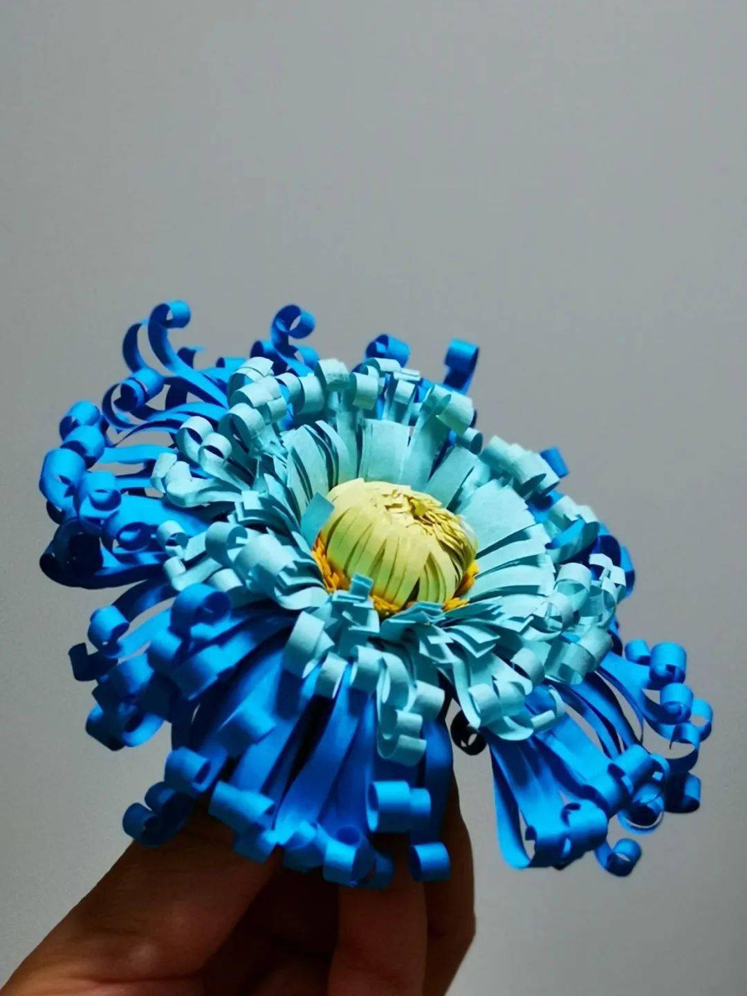 重阳节活动衍纸菊花云上纸艺diy