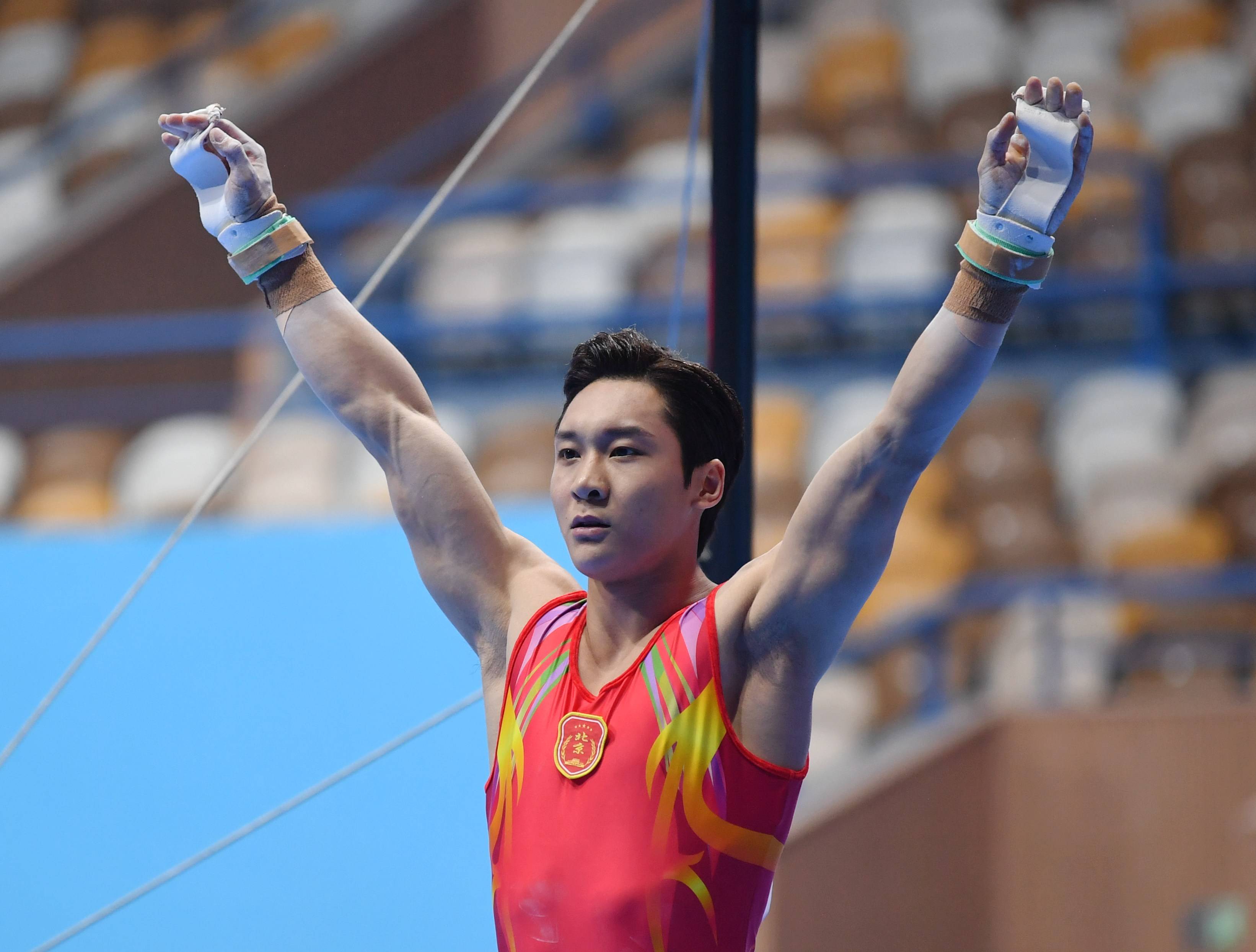 体操——全国冠军赛:男子单杠决赛赛况