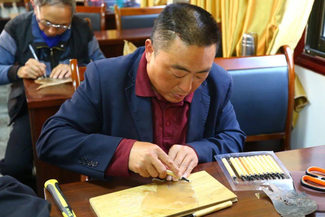皮影戏学员在练习开班仪式举行,彭定菊,袁维华,徐成