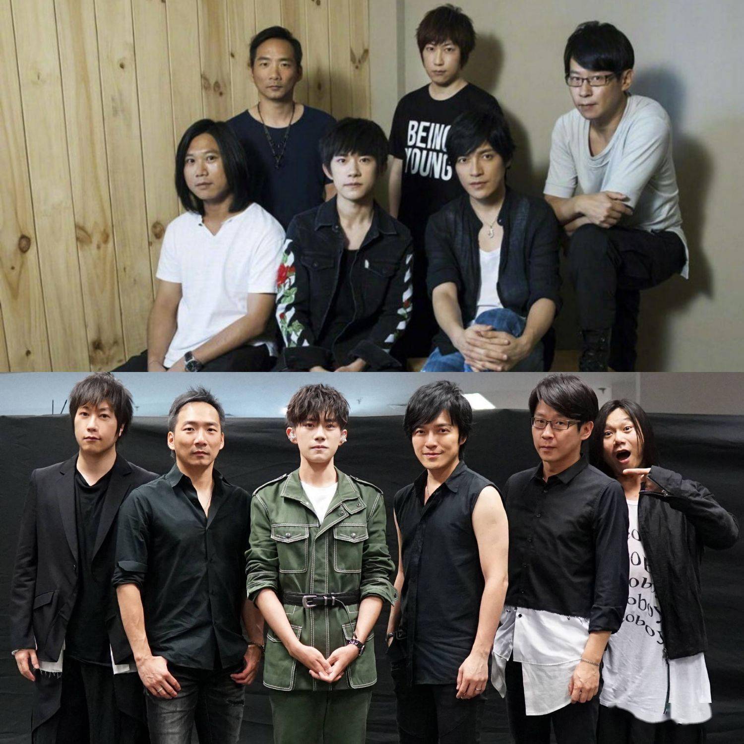 易烊千玺与前辈们同框对比图时间是让人措不及防的东西