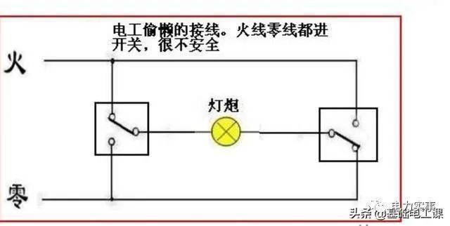 一条线怎么接双控? 少放了一条线?