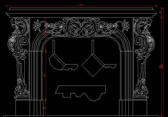 石材壁炉设计参考cad版