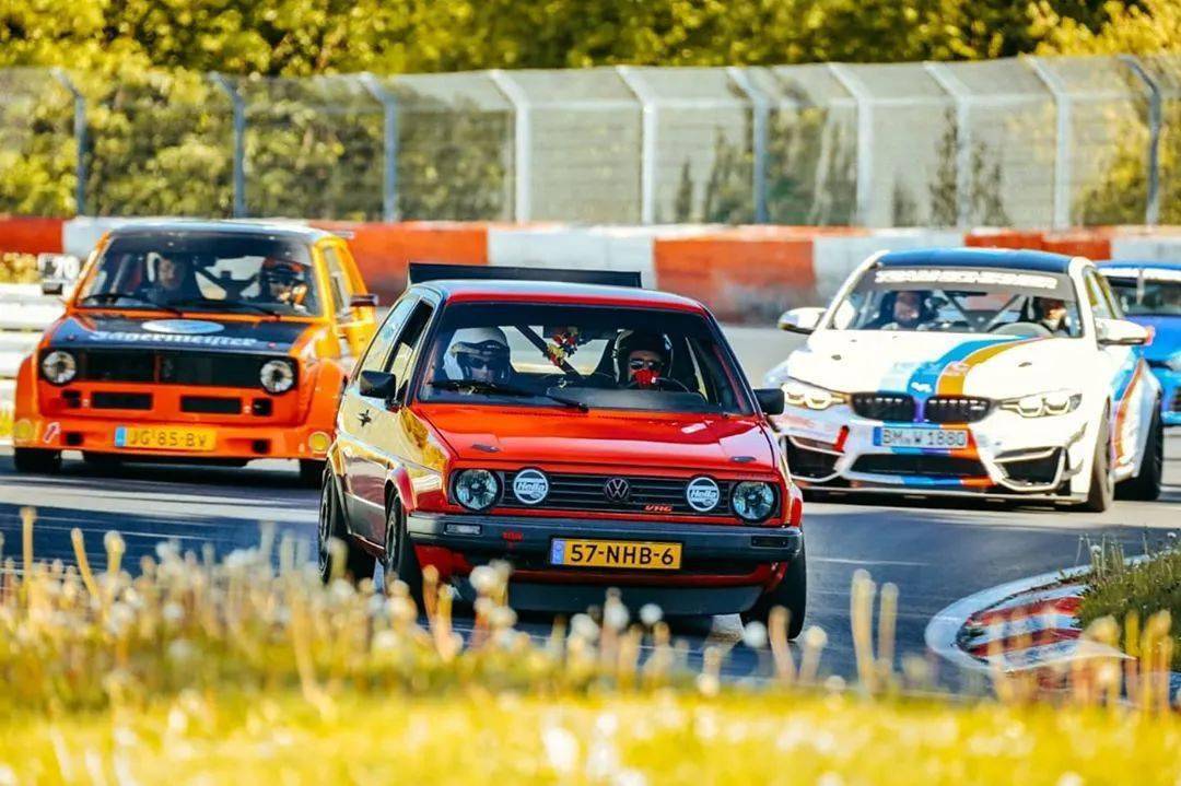 赛道小王子高尔夫vr6mk2纽北赛道的红色闪电