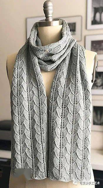 编织花样▼第二种织法▼第三种织法▼更多编织花样图解给围巾加个口袋