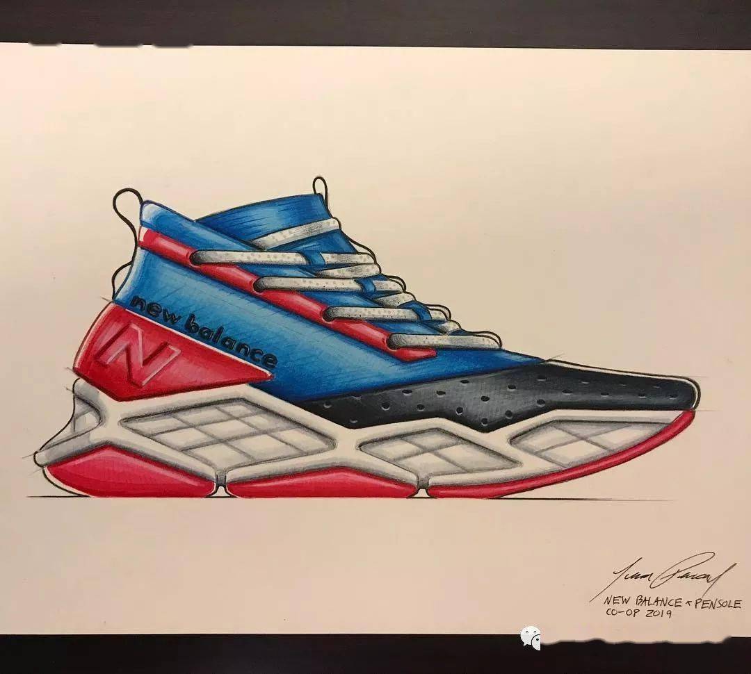 鞋设丨让你忍不住想来几笔的手稿图长什么样?