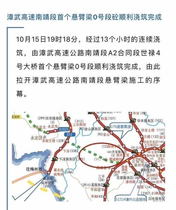 快看!福建这些高速公路工程取得新进展