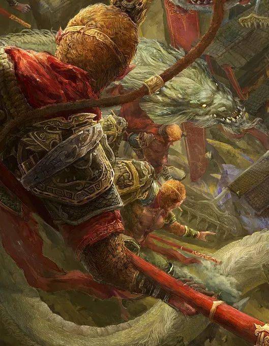 年初准备做一系列的原画,因为从小比较喜欢西游记中孙悟空这个形象