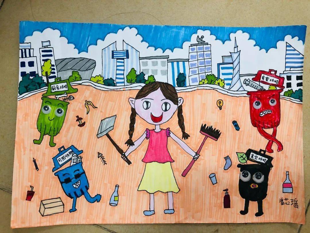 67围观新塘街垃圾分类有画说变废为宝我来秀比赛获奖作品展一