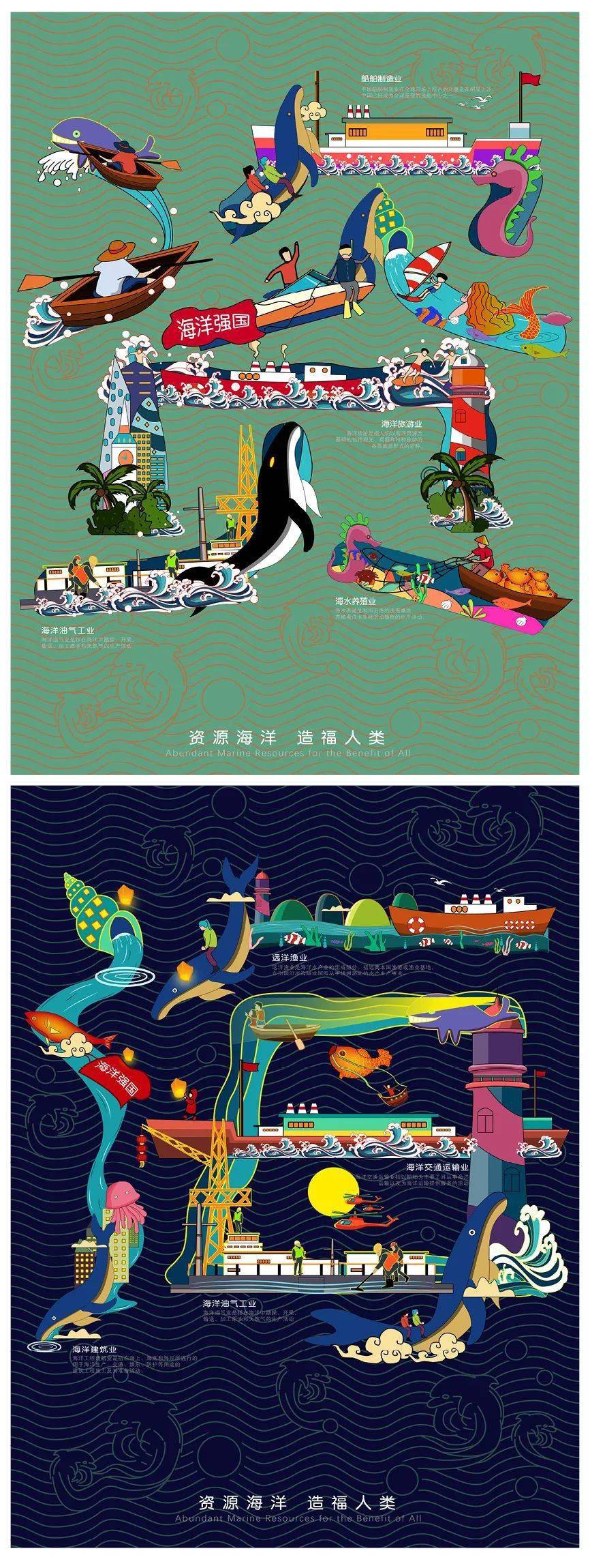 揭晓全国大中学生第九届海洋文化创意设计大赛平面设计获奖作品选1